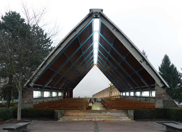 église jean prouvé behren les forbach